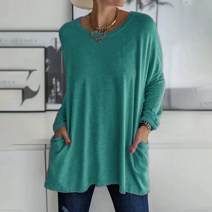 Baggy Long Sleeve Tunic Top for Women