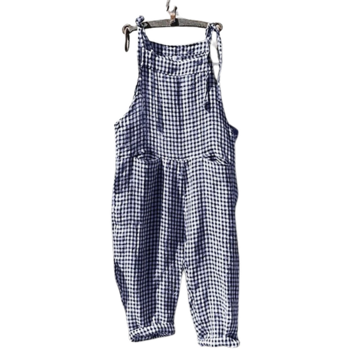 Women's Striped Wide-leg Jumpsuit