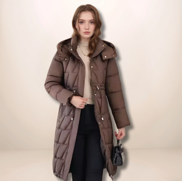 Adele | Quilted Winter Coat with Hood