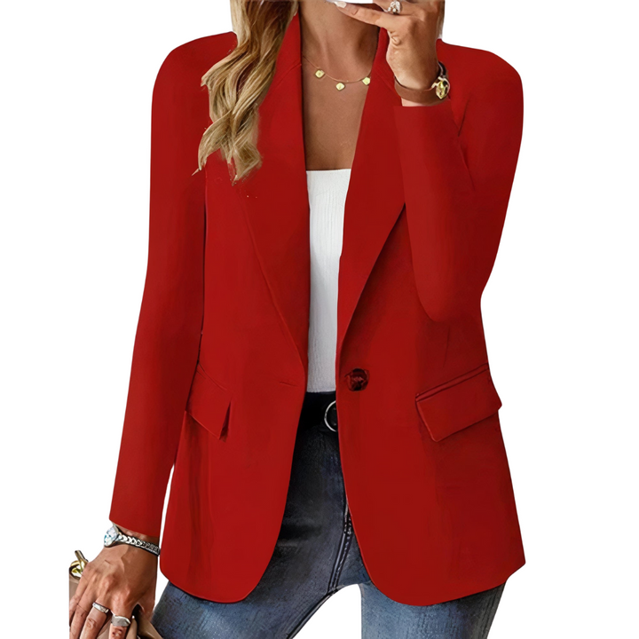 Women’s Elegant Single-Button Suit Coat