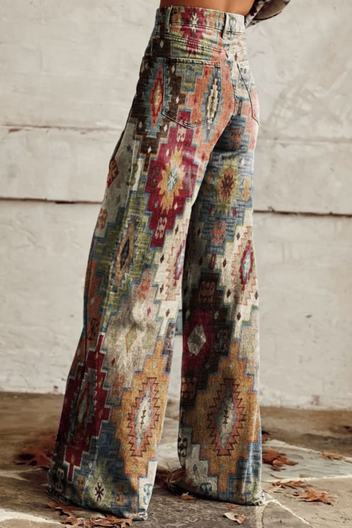 Gerda | Boho Wide Leg Pants