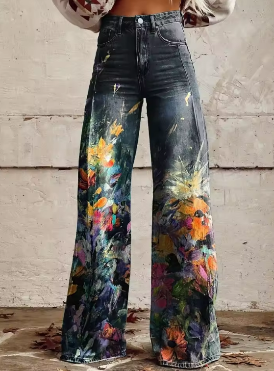 Inday | Floral Wide Leg Pants