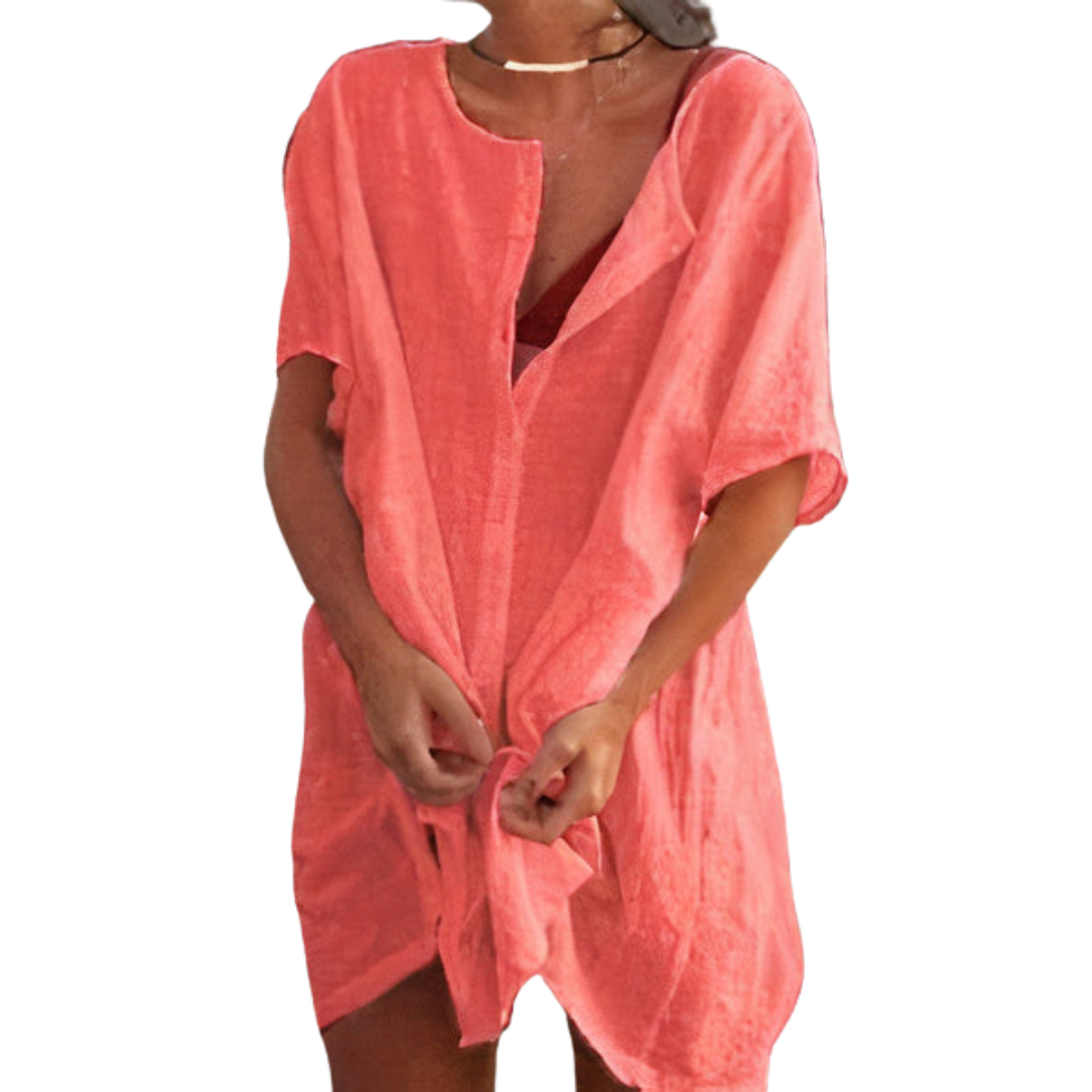 Women's Solid Color Bikini Cover-Up