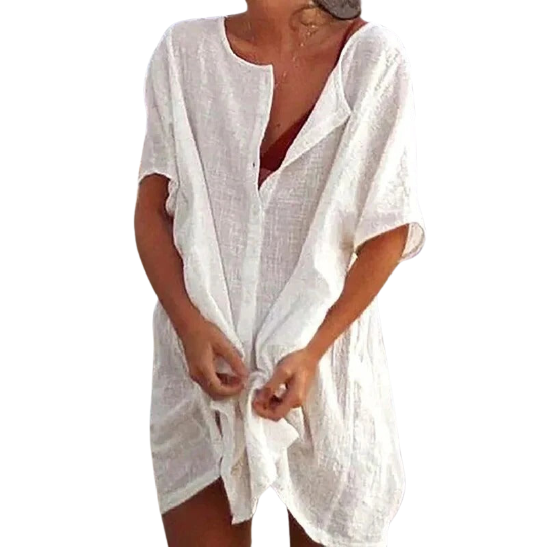 Women's Solid Color Bikini Cover-Up