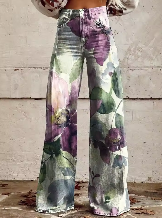 Princess | Floral Wide Leg Pants