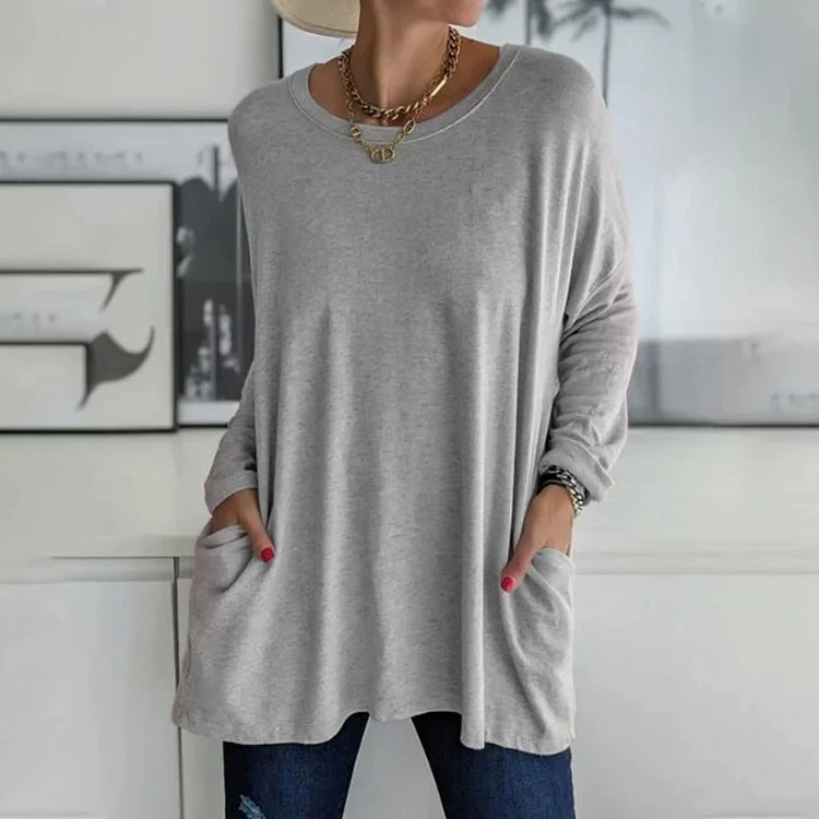 Baggy Long Sleeve Tunic Top for Women