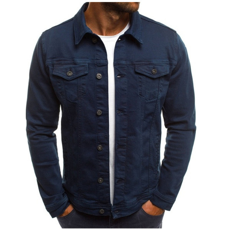 Slim Fit Denim Jacket for Men