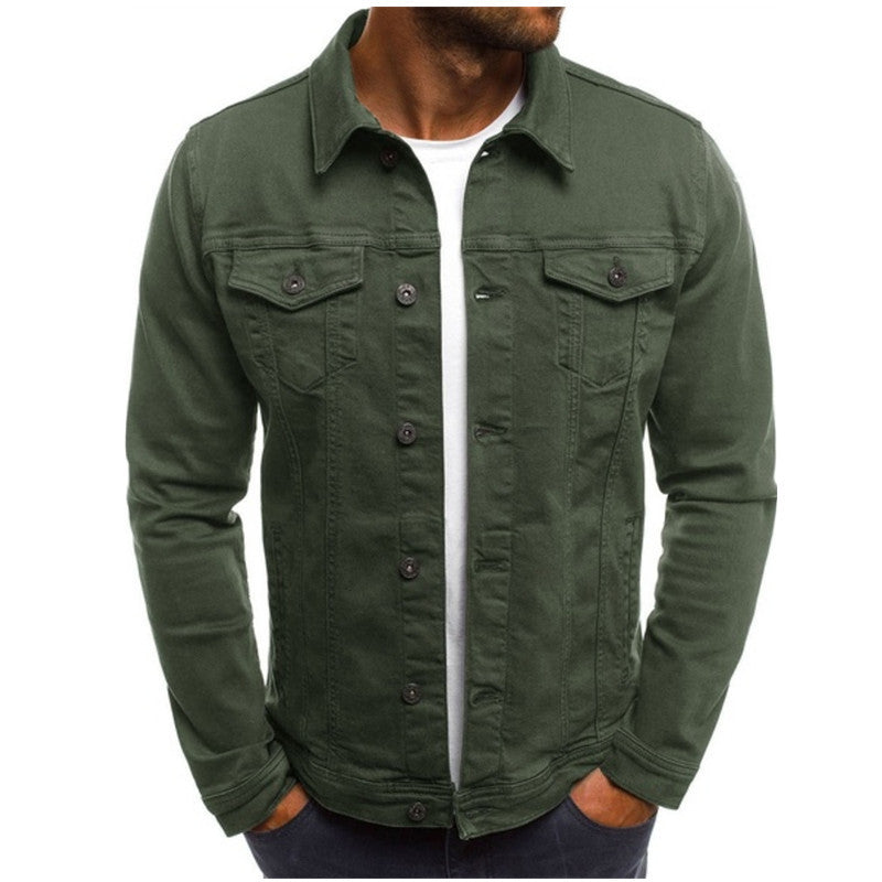 Slim Fit Denim Jacket for Men