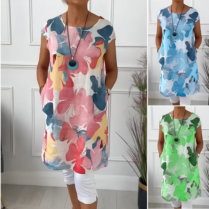 Tyne | Butterfly Print Shirt Dress