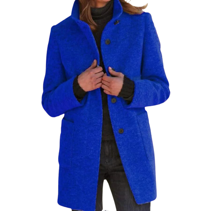 Timeless Stand-Up Collar Coat For Women