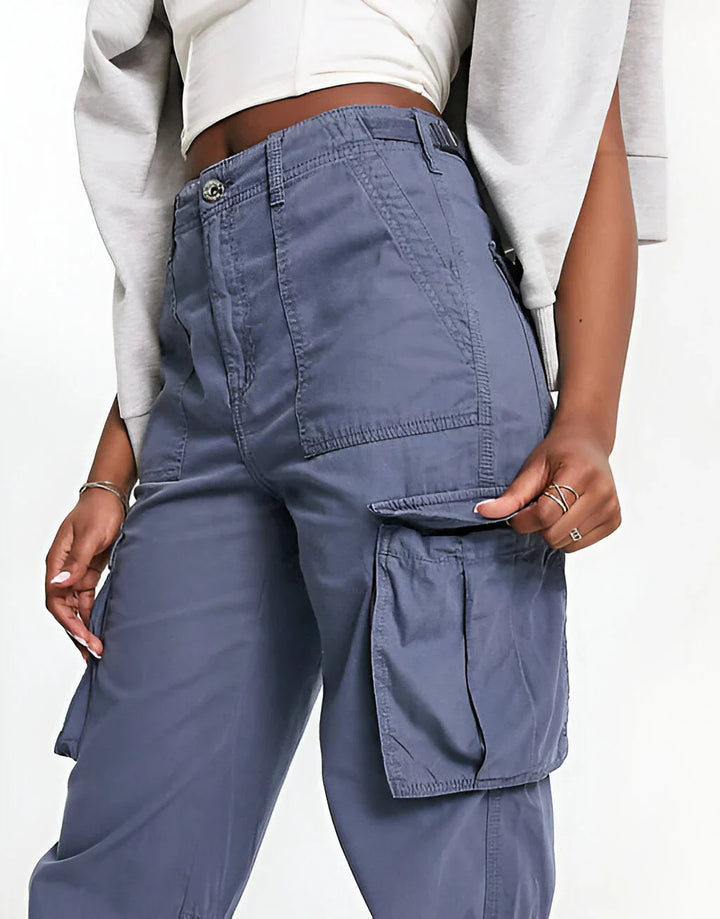 High Waist Cargo Pants for Women