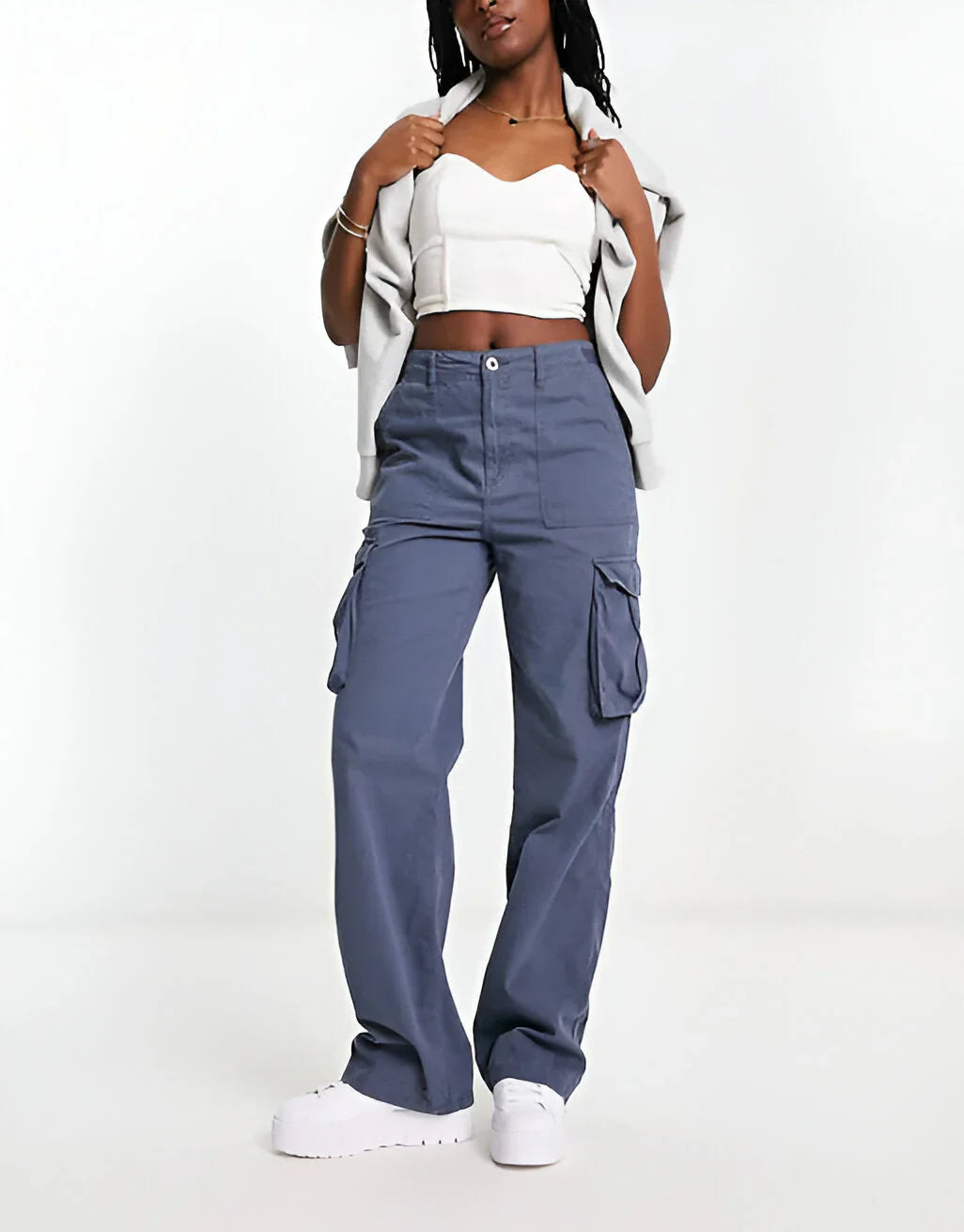 High Waist Cargo Pants for Women