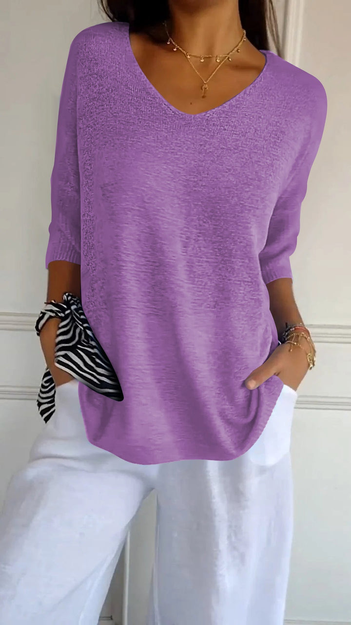 Mariann | Elegant V-Neck Top