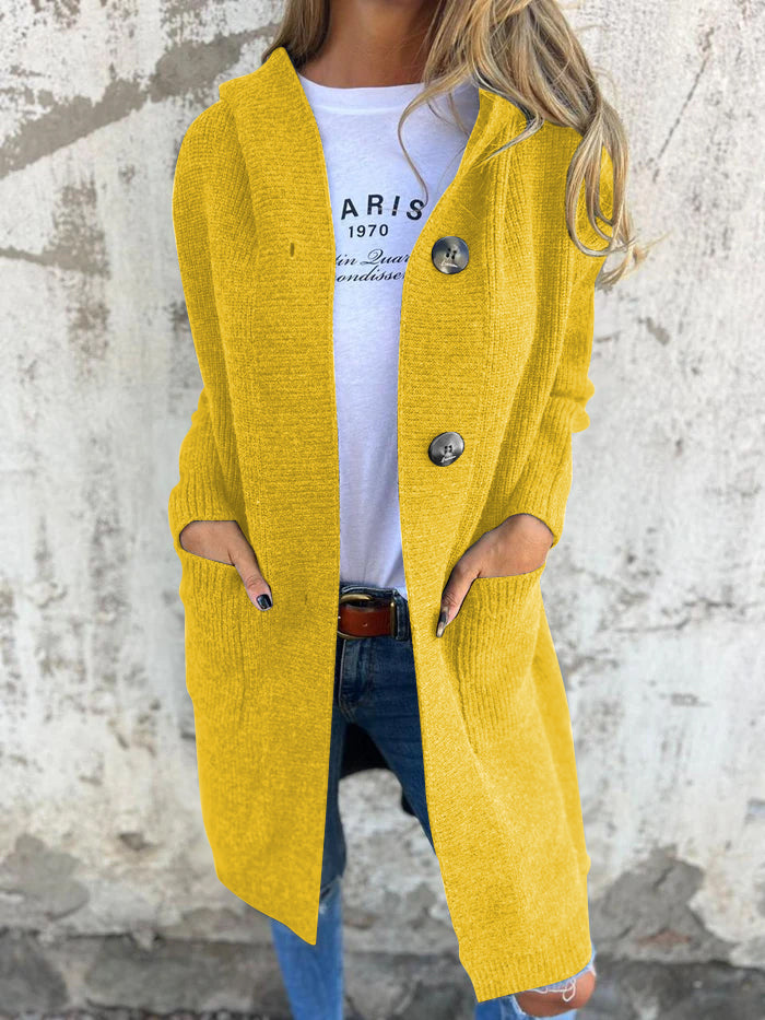 Marriana | Long Knit Hooded Cardigan for Women