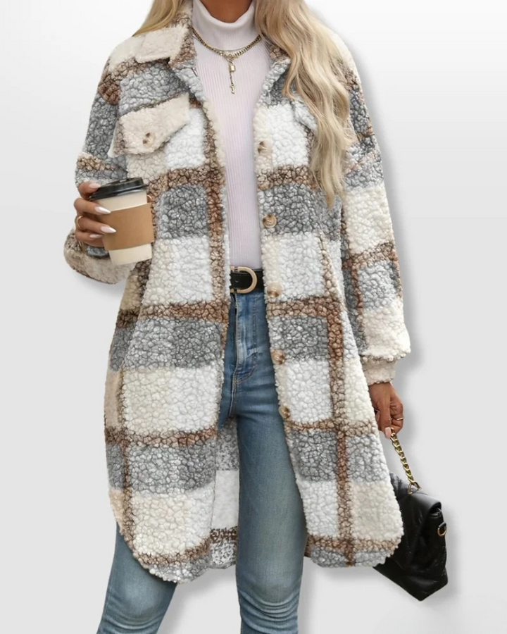 Marilla | Cozy Plaid Coat