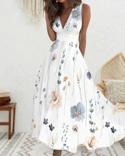 Summer Sleeveless Long Dress for Women