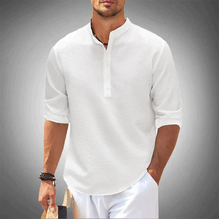 Modern Half-Open Neck Men’s Polo Shirt