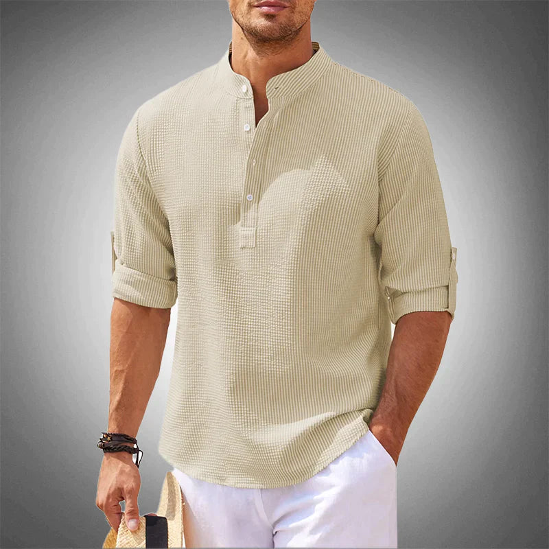 Modern Half-Open Neck Men’s Polo Shirt