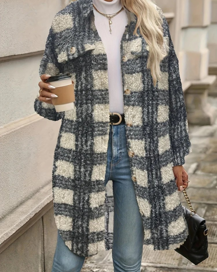 Marilla | Cozy Plaid Coat