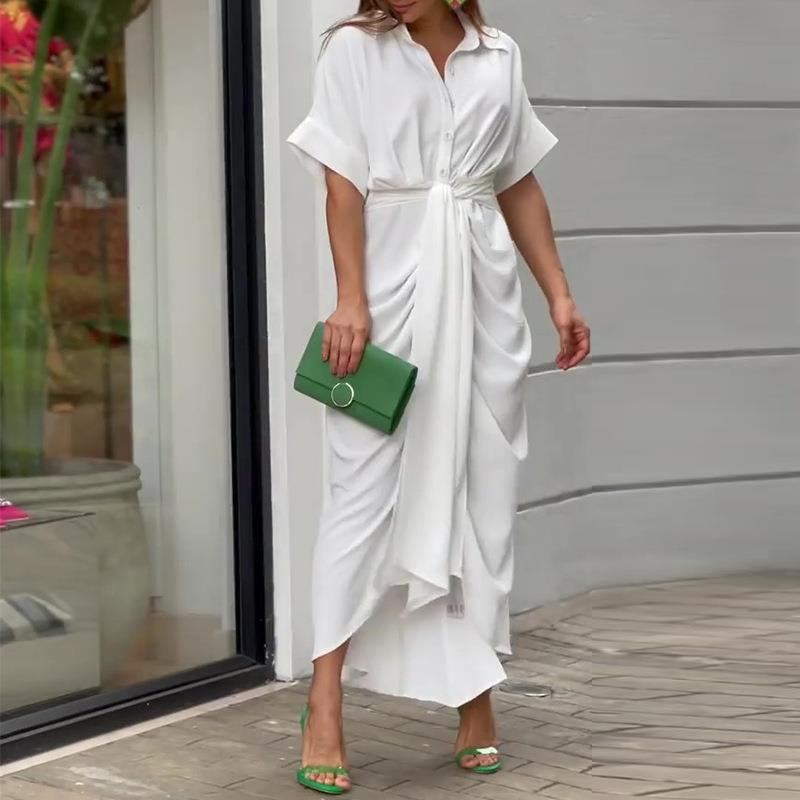 Relaxed Fit Button-Up Maxi Dress For Women