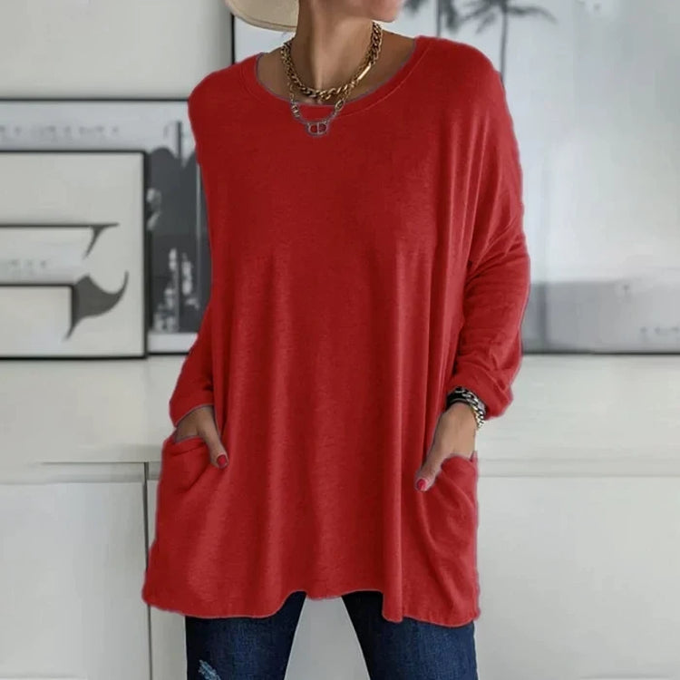 Baggy Long Sleeve Tunic Top for Women