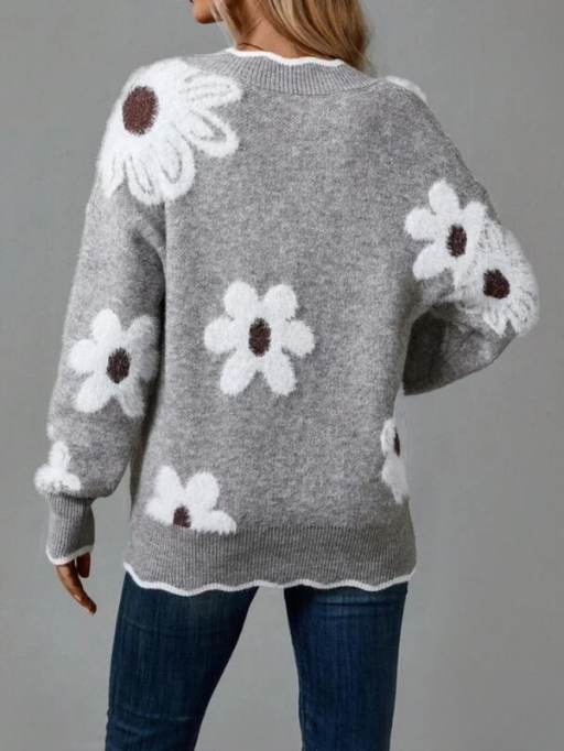 Susanya | Cozy Flower Sweater