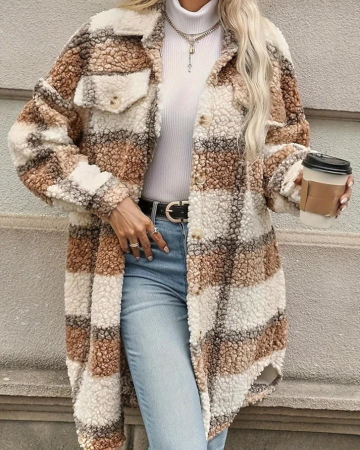 Marilla | Cozy Plaid Coat