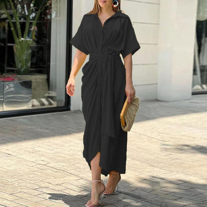 Relaxed Fit Button-Up Maxi Dress For Women