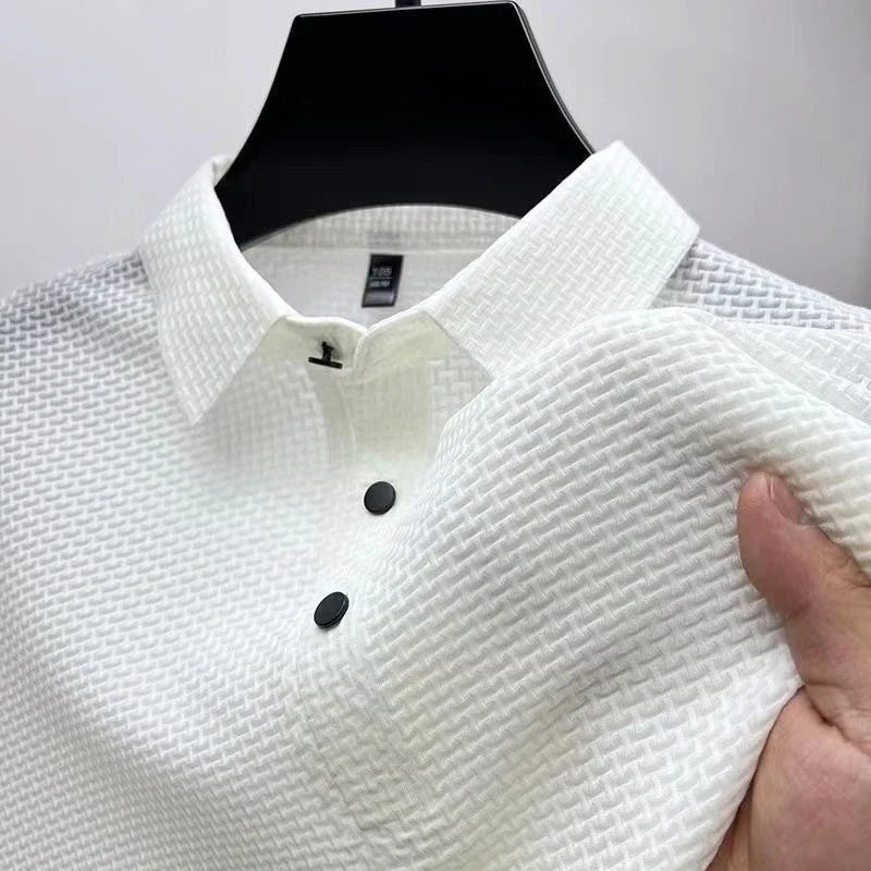 Luxurious Short Sleeve Polo Shirt for Men