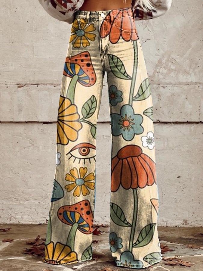 Mercy | Boho Wide Leg Pants