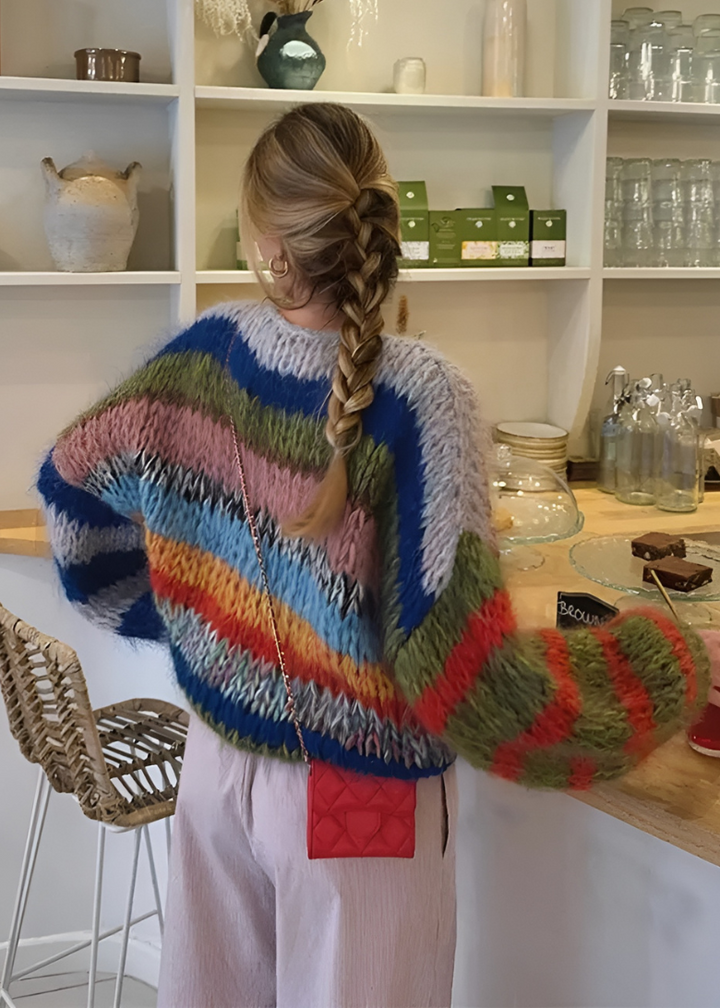 Adenia | Retro Striped Sweater