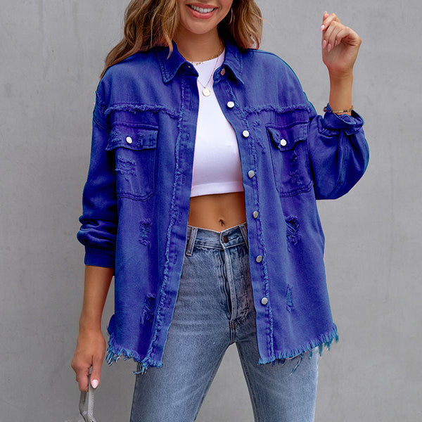 Gladys | Vibrant Denim Jacket