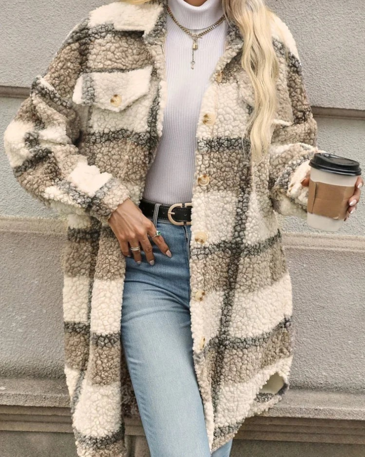 Marilla | Cozy Plaid Coat