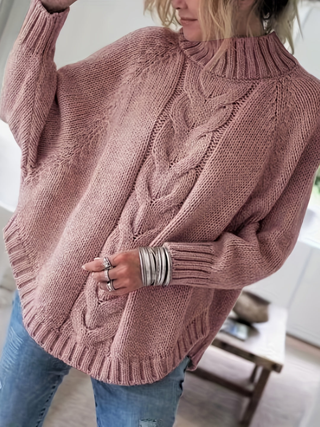 Adorna | Unrestrictive Turtleneck Sweater