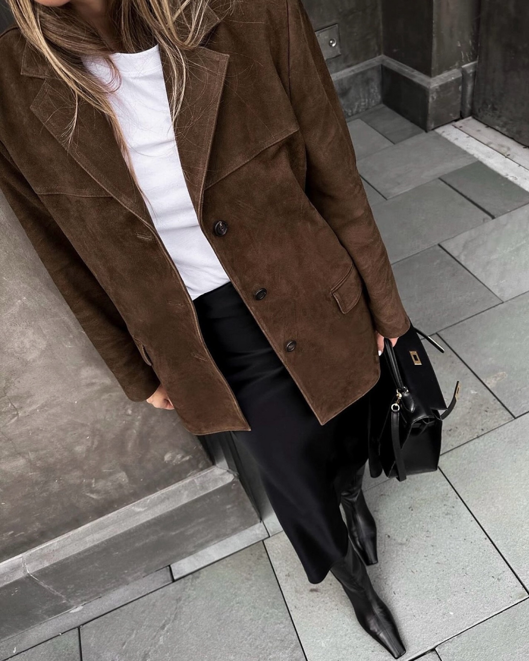 Gloria | Vintage Leather Blazer