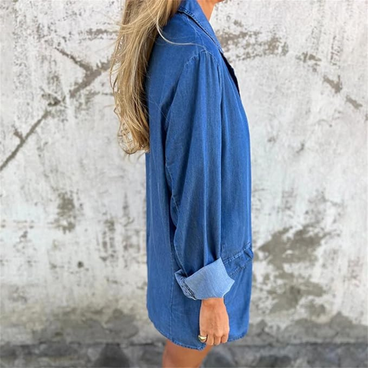 Delima | Relaxed-Fit Denim Blazer for Women
