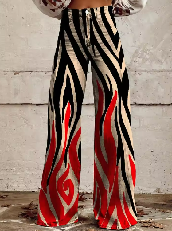 Alma | Multicolor Wide Leg Pants