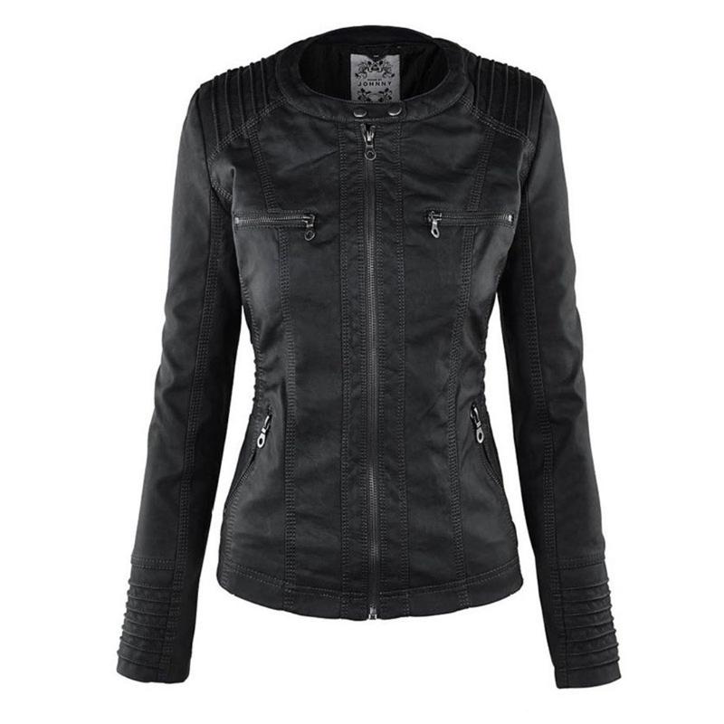 Gwenda | Chic Vegan Leather Jacket