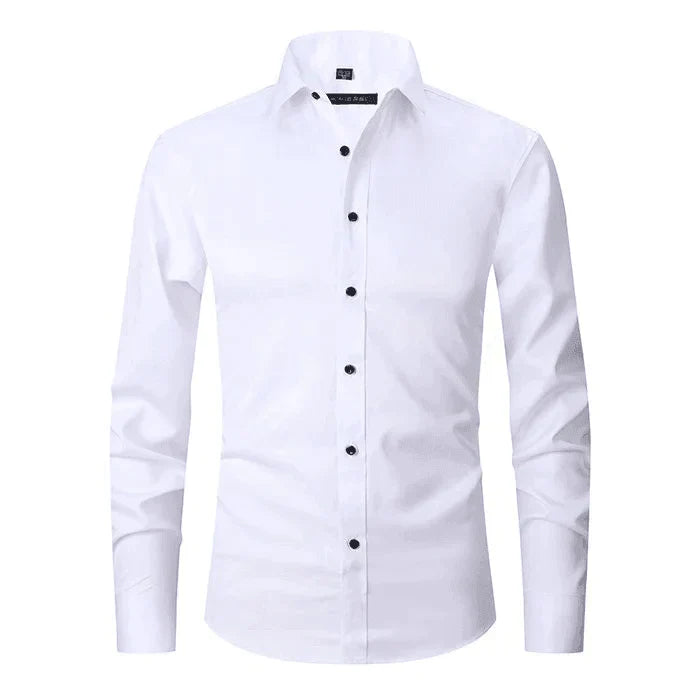 Men's Wrinkle-Free Long Sleeve Business Shirt