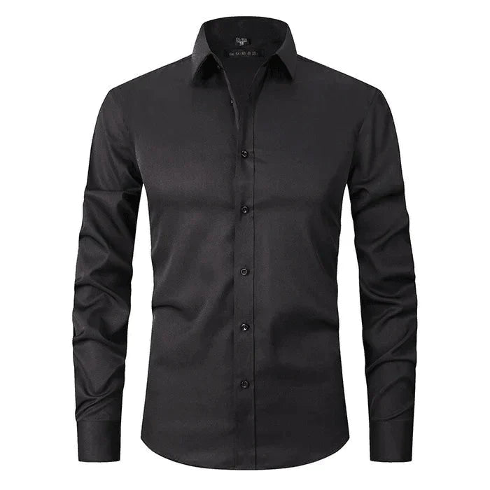 Men's Wrinkle-Free Long Sleeve Business Shirt