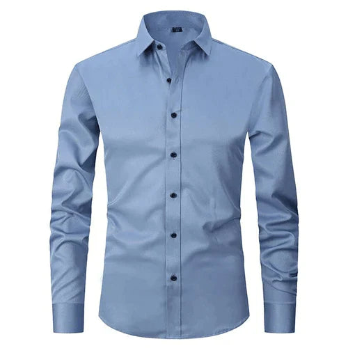 Men's Wrinkle-Free Long Sleeve Business Shirt