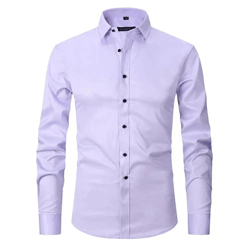 Men's Wrinkle-Free Long Sleeve Business Shirt