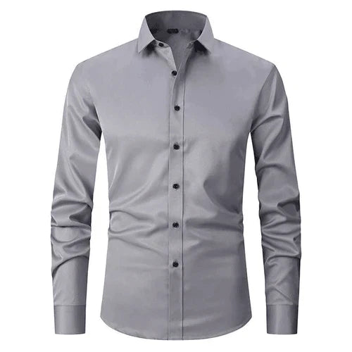 Men's Wrinkle-Free Long Sleeve Business Shirt