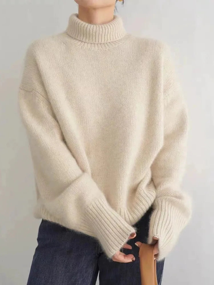 Comfy Turtleneck Sweater For Women