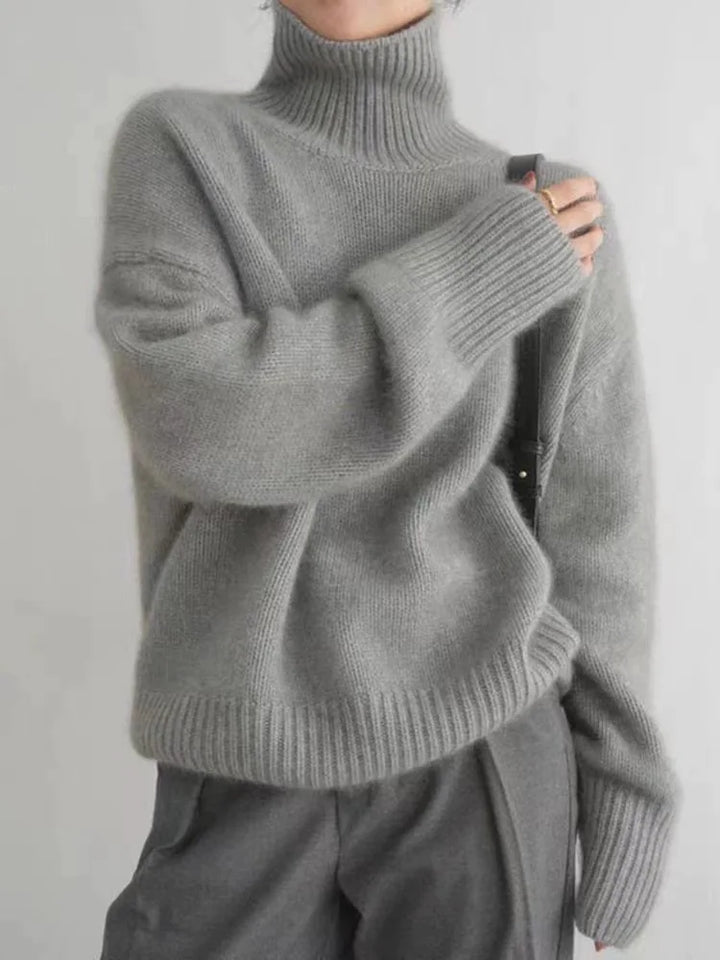 Comfy Turtleneck Sweater For Women