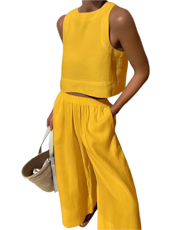 Lightweight Linen Two-Piece Outfit For Women