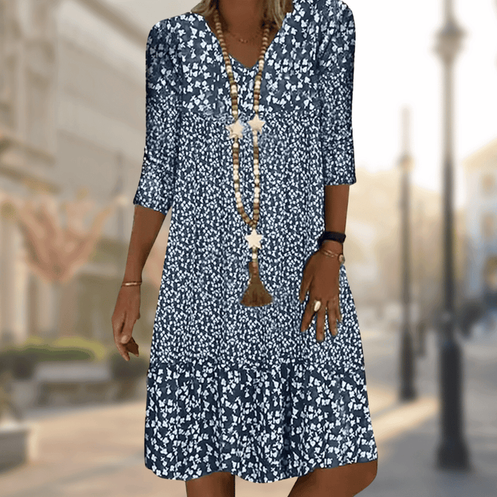 Breezy Floral Midi Dress For Women