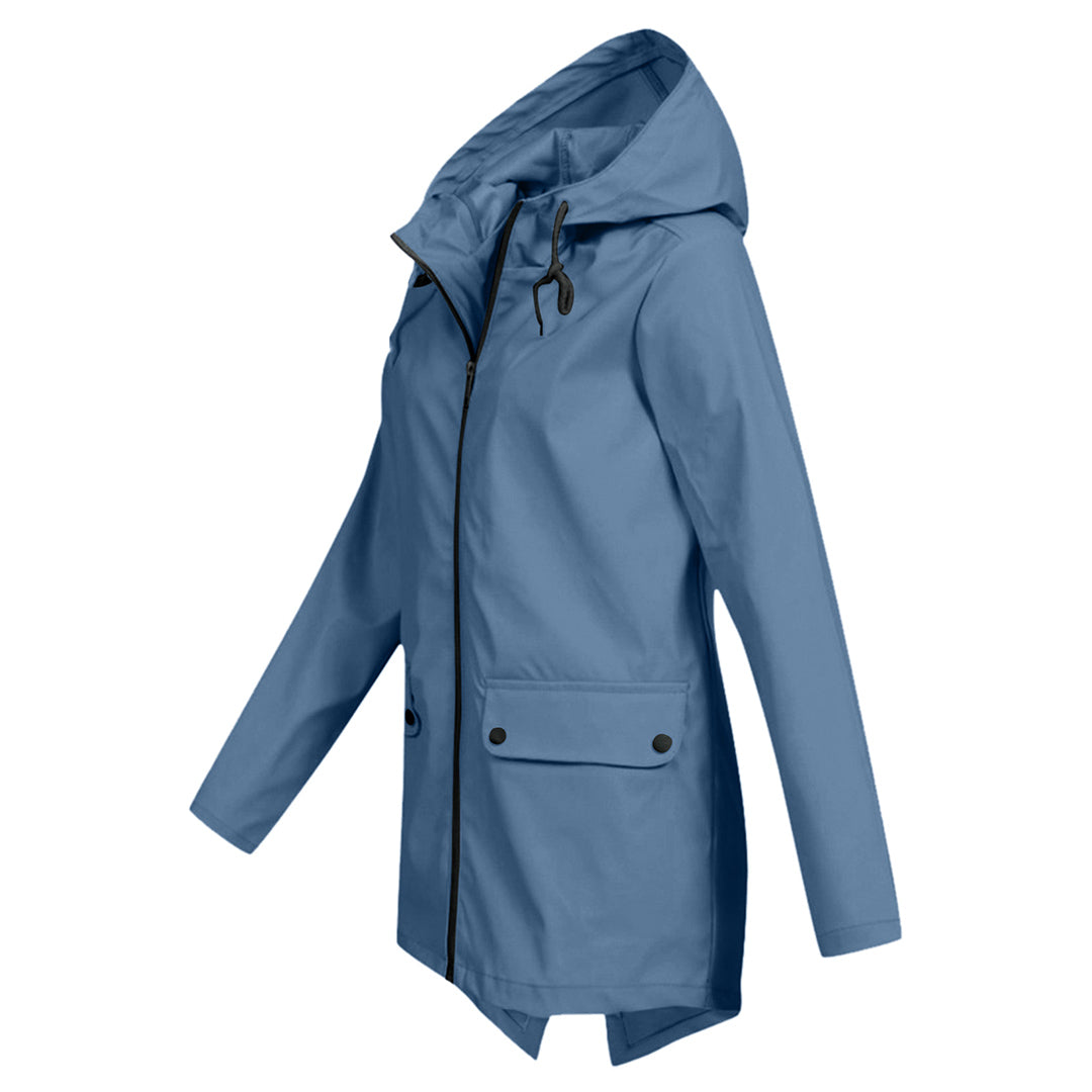 Versatile Long Hooded Raincoat For Men