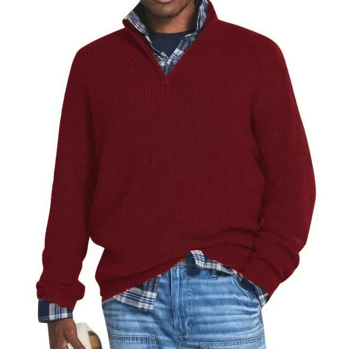 Abel | Knitted Sweater With Zipper For Men