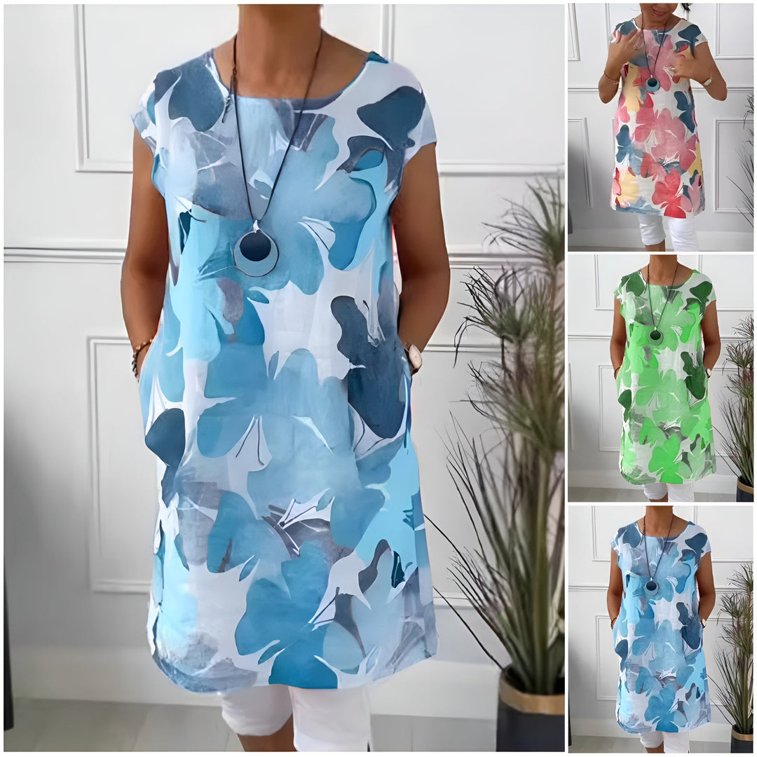 Tyne | Butterfly Print Shirt Dress